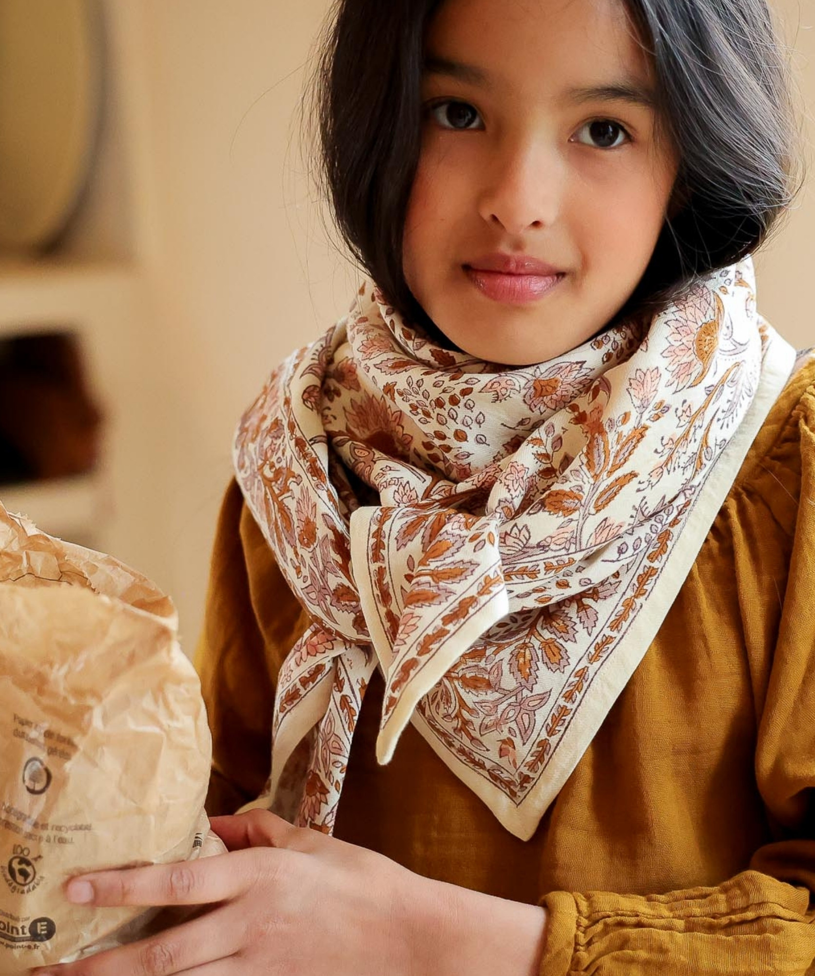 Foulard grand format – Rhapsody Poudré