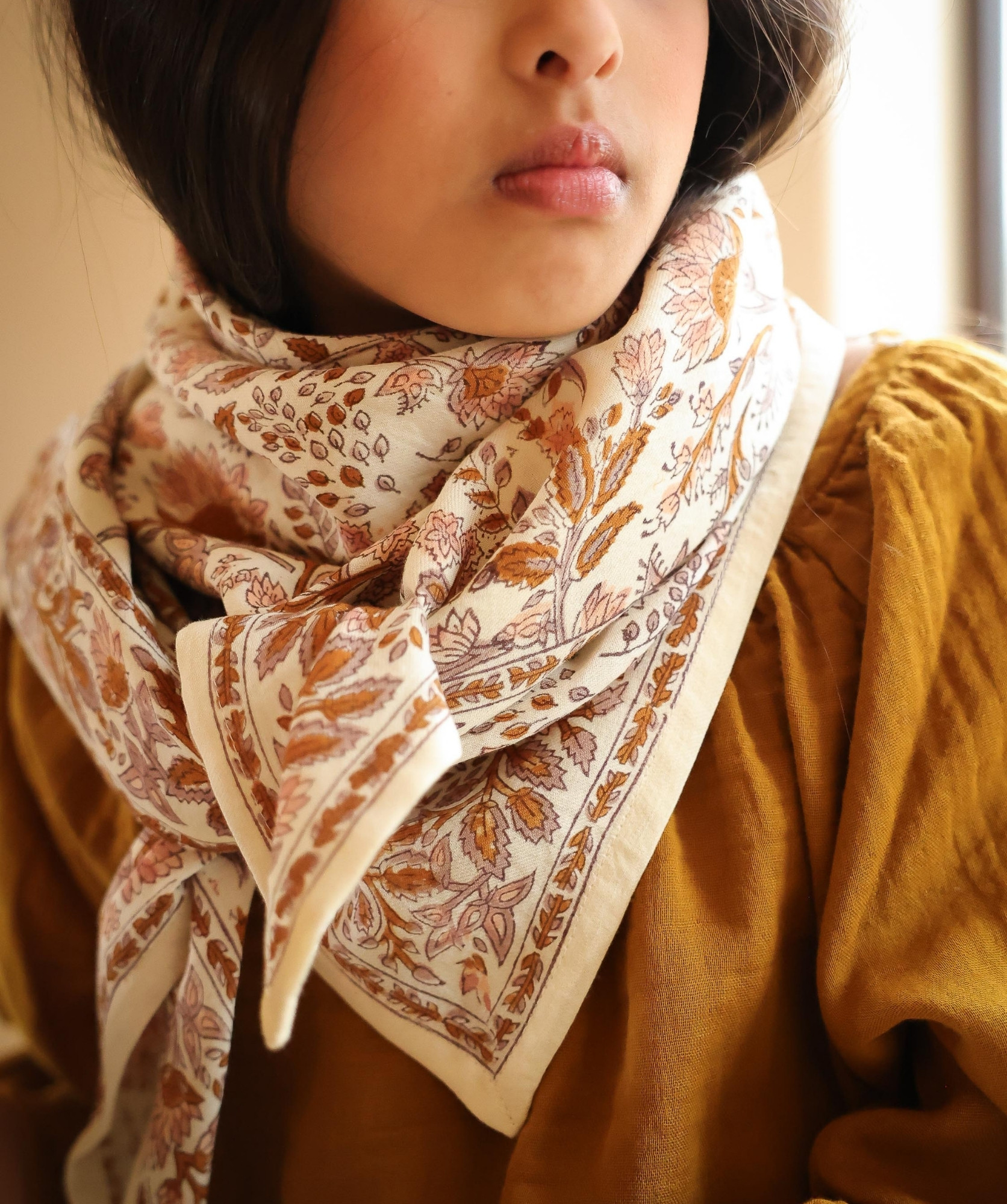 Foulard grand format – Rhapsody Poudré