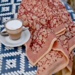 Foulard grand format – Anjali Cerise
