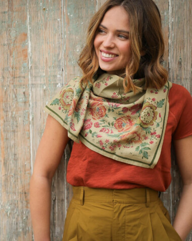 Foulard grand format – Jeanet Amande