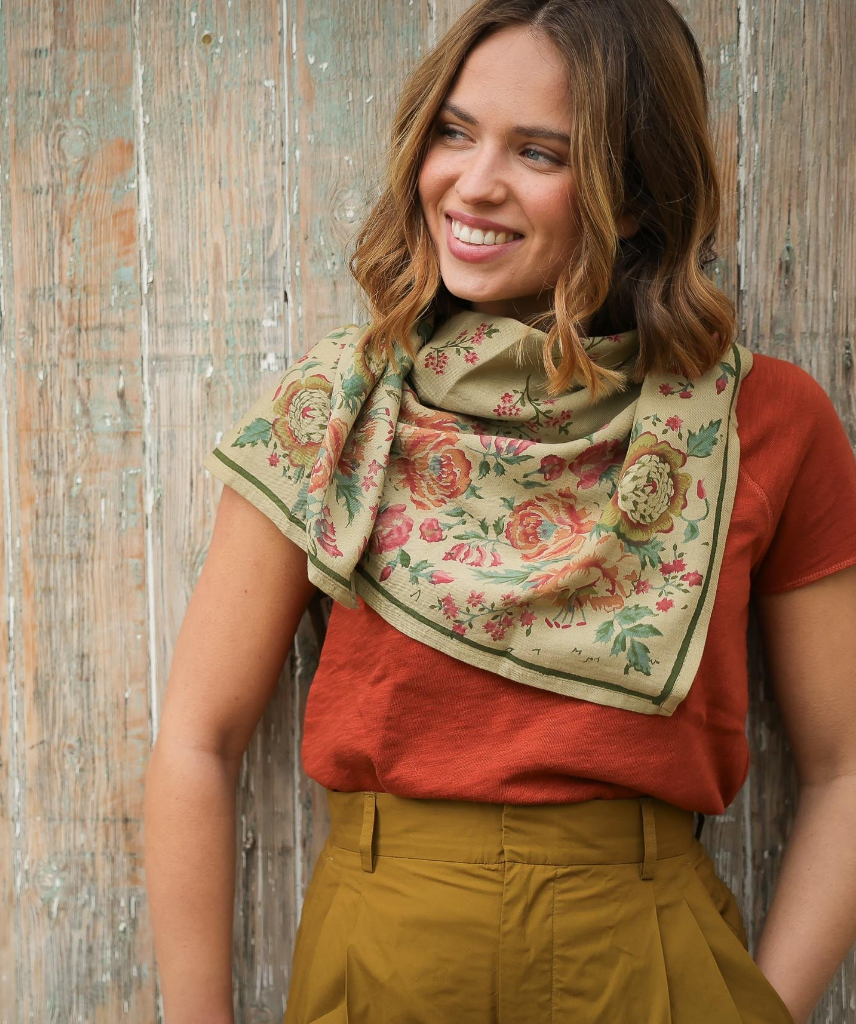 Foulard grand format – Jeanet Amande