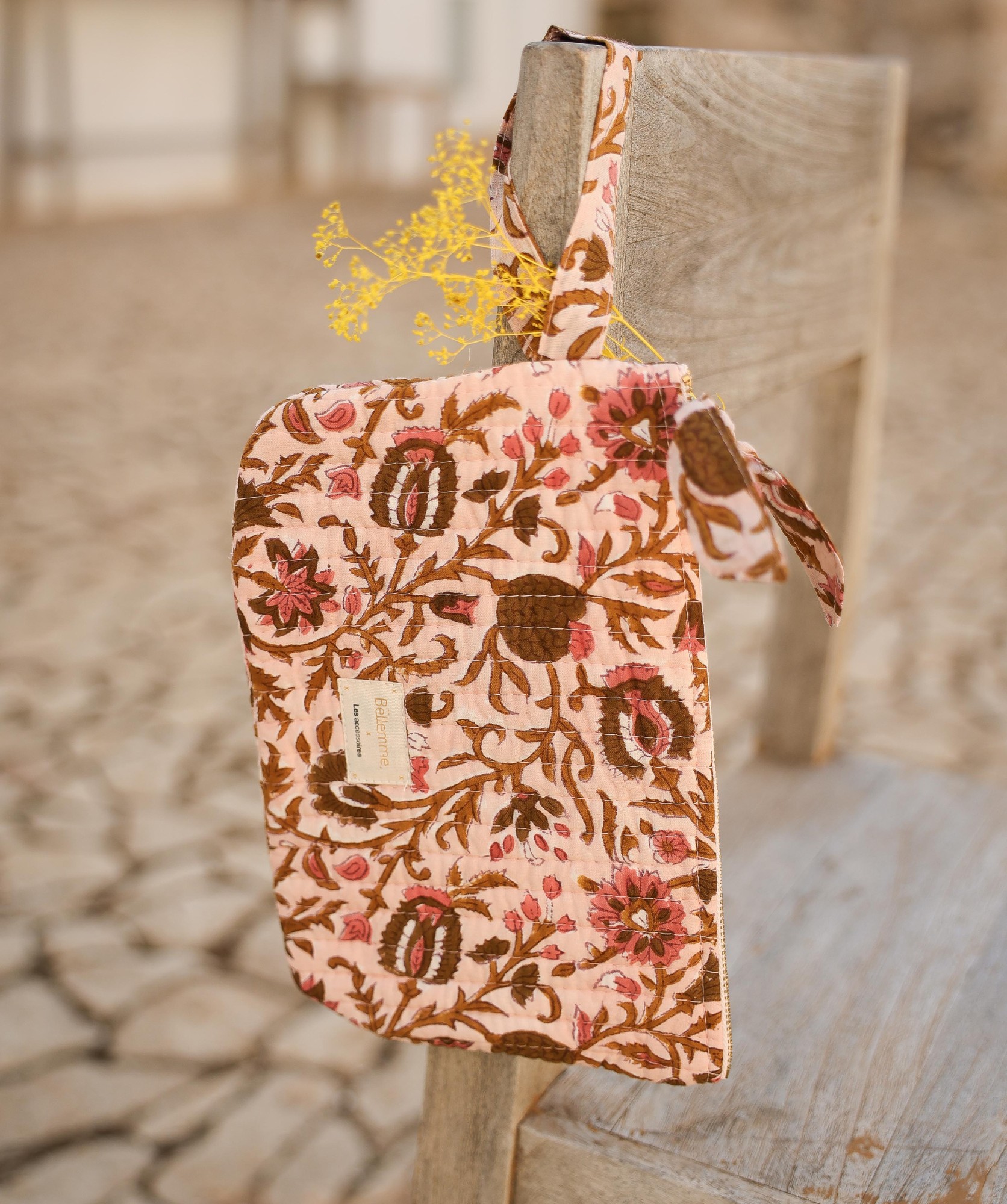 Pochette medium Sid – Mina Rose Poudre