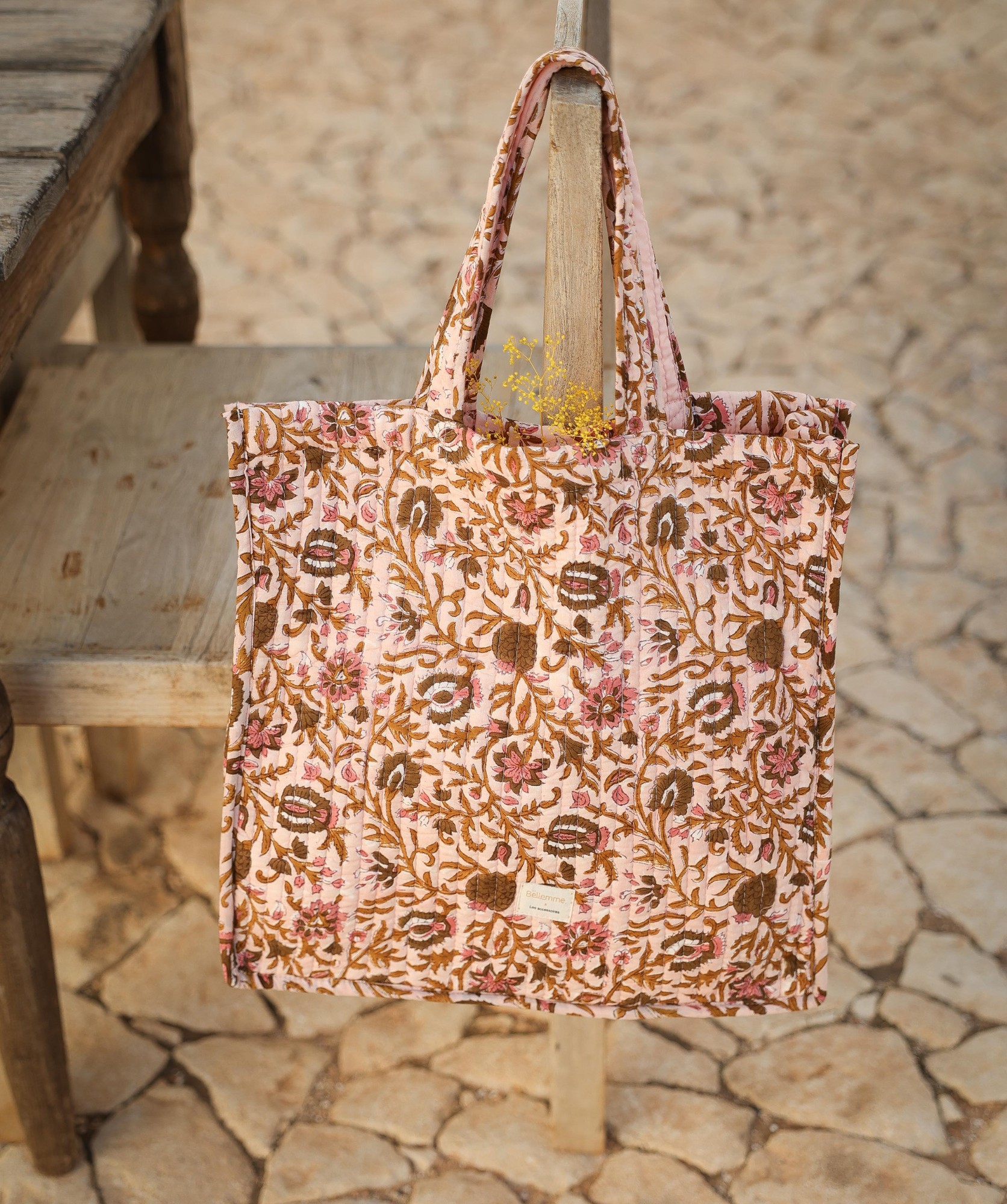 Sac Cabas Amalfi – Mina Rose Poudre