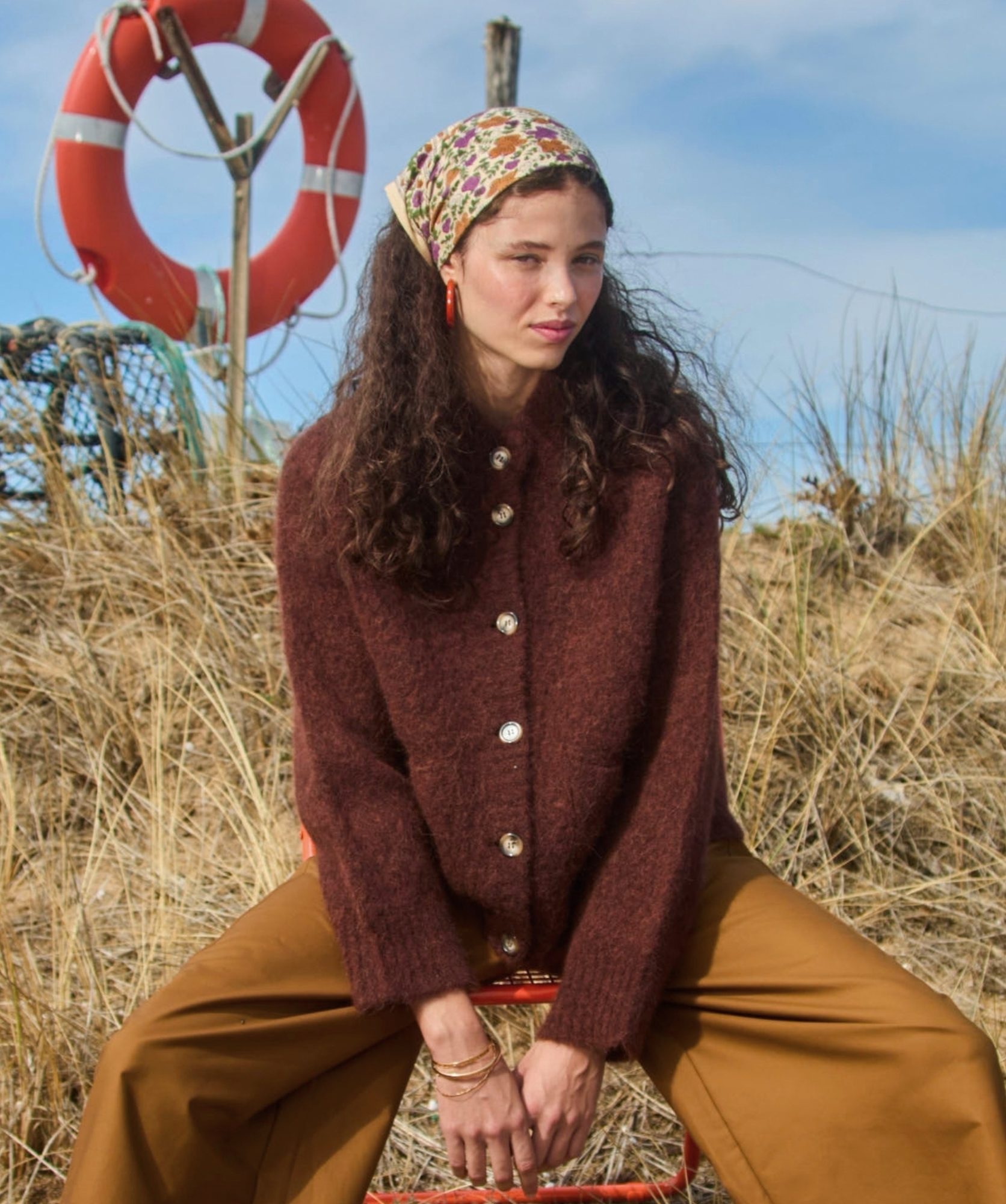 Foulard petit format – Ellis Violette