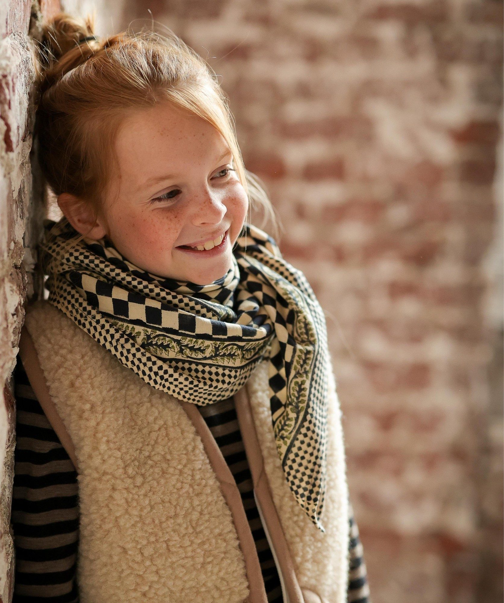 Foulard grand format – Damier Encre