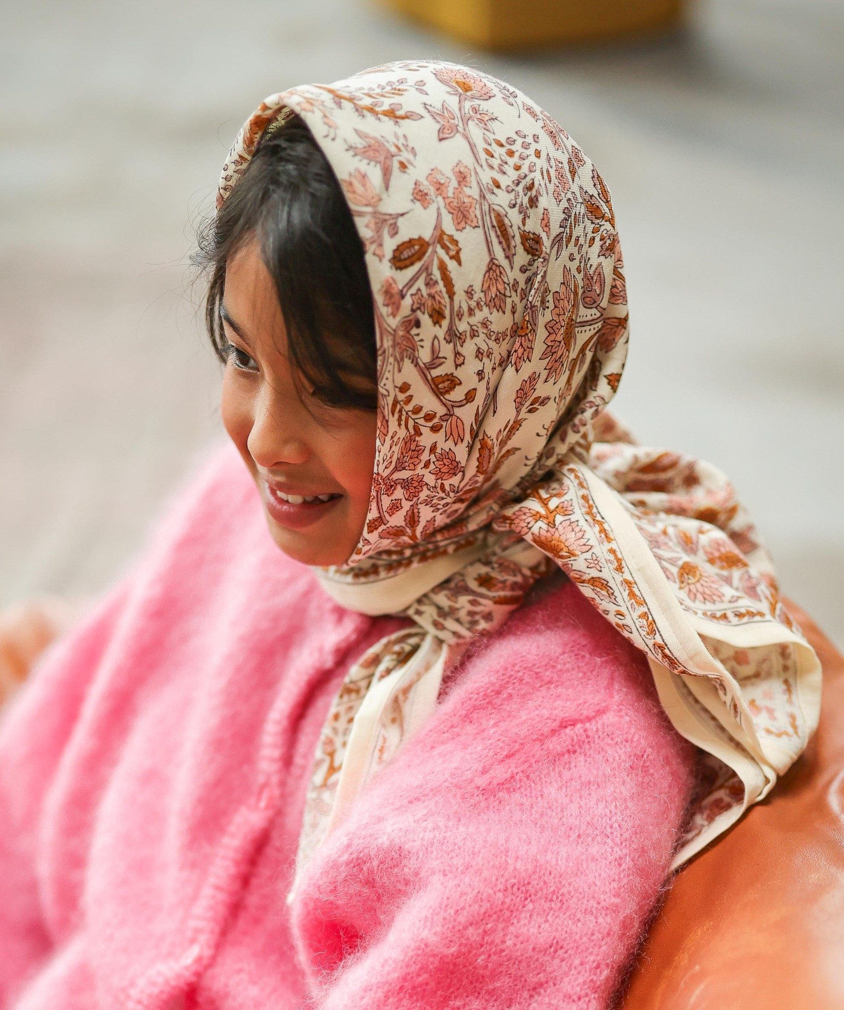 Foulard grand format – Rhapsody Poudré