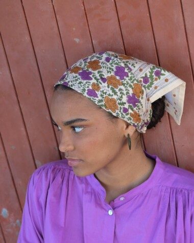 Foulard petit format – Ellis Violette