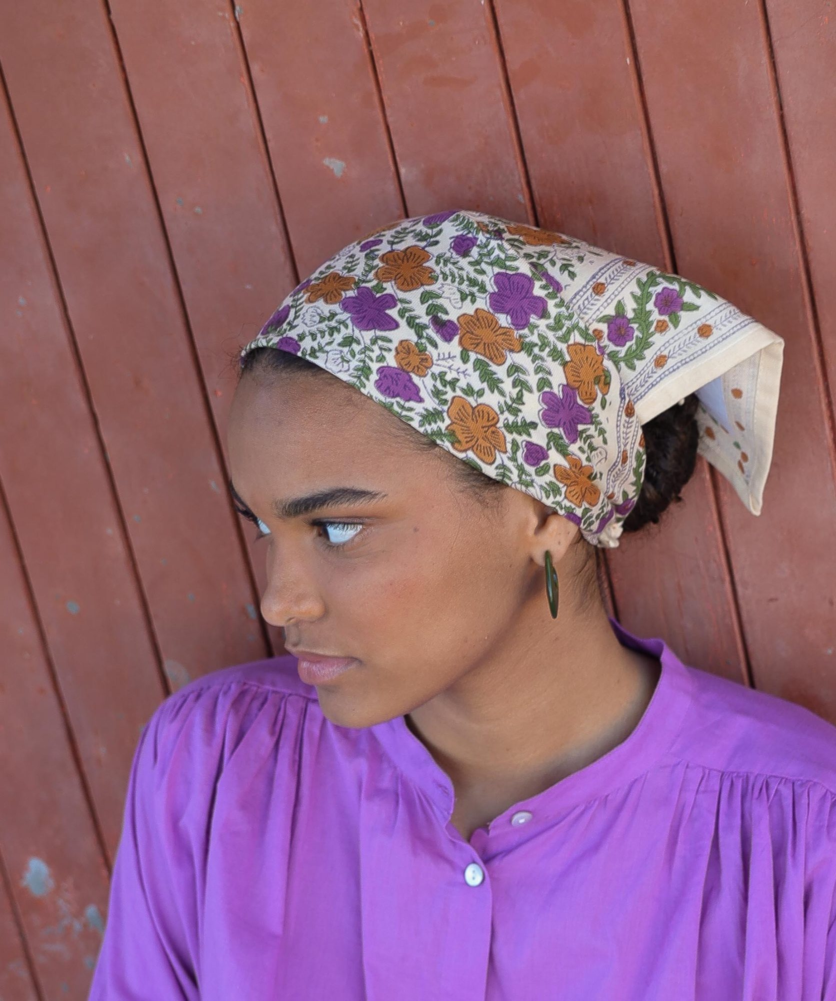 Foulard petit format – Ellis Violette