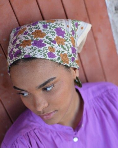 Foulard petit format – Ellis Violette