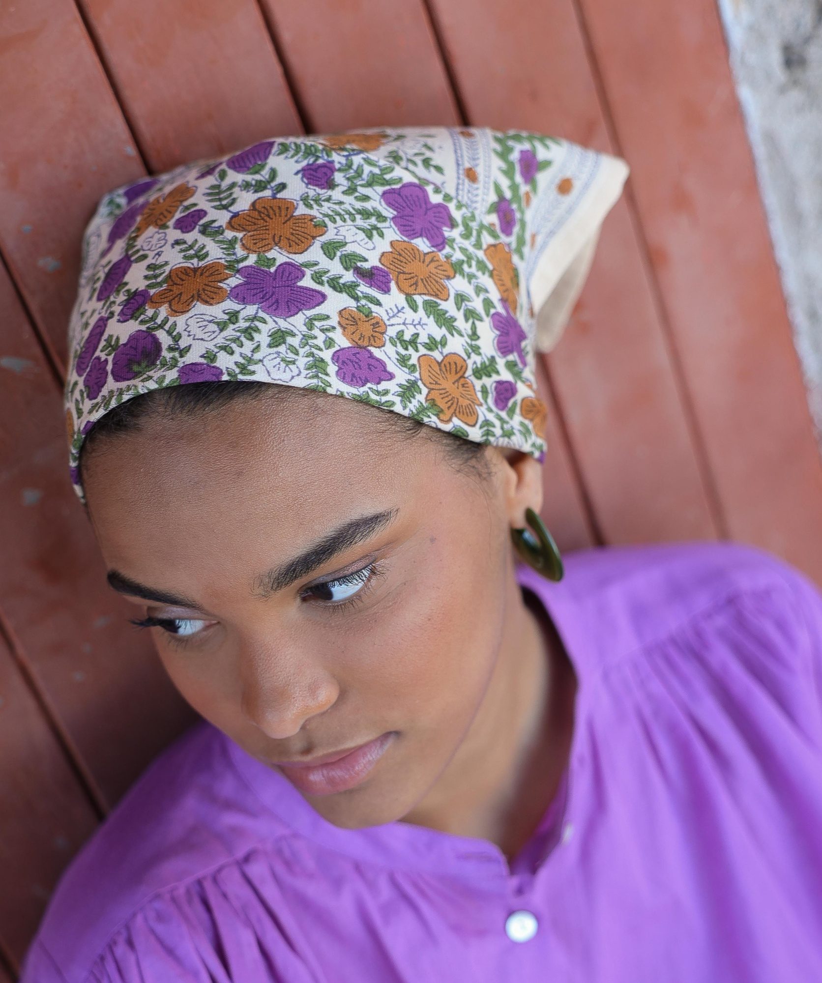 Foulard petit format – Ellis Violette