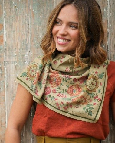 Foulard grand format – Jeanet Amande
