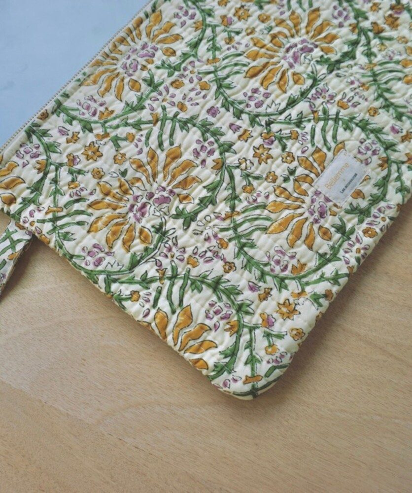 Pochette grand format/ ordinateur 13′ – Palmyre Caramel Beurre Salé