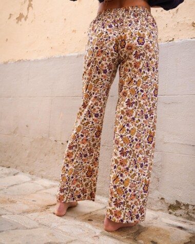 Pantalon Maho – Imprimé Sesimbra myrtille