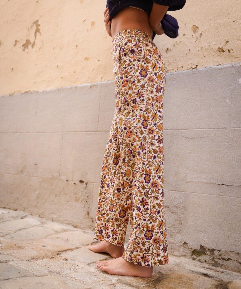Pantalon Maho – Imprimé Sesimbra myrtille