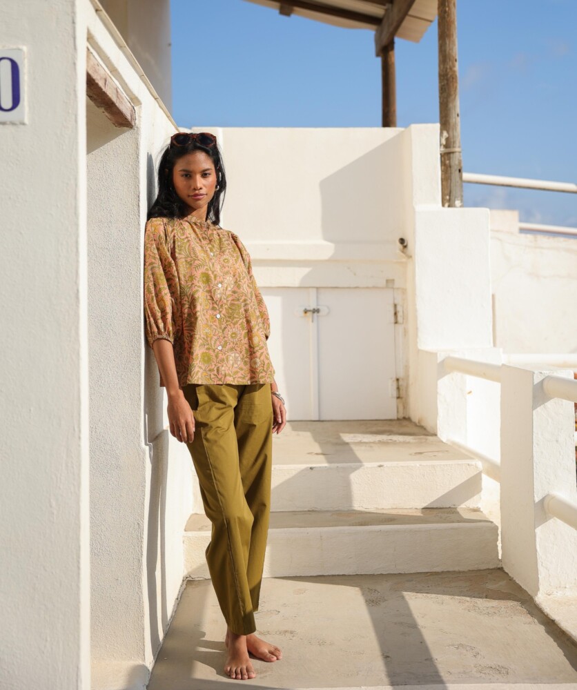 Chemise Bergame – Imprimé block-print June