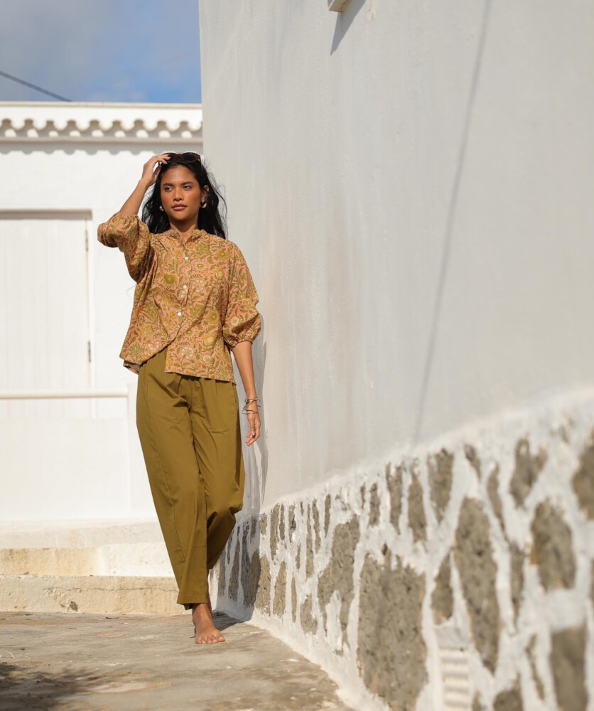 Chemise Bergame – Imprimé block-print June