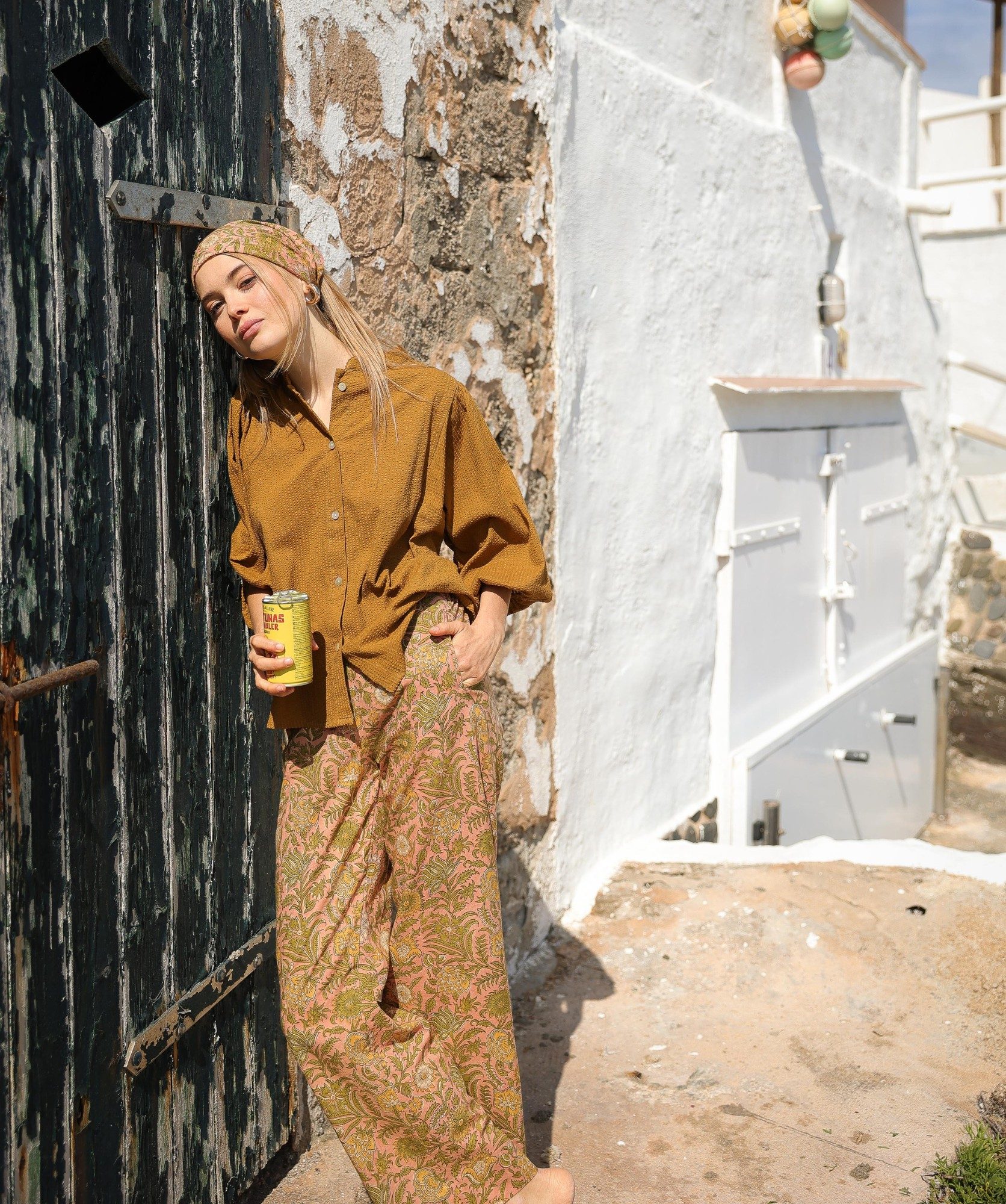 Pantalon Maho – Imprimé block-print June