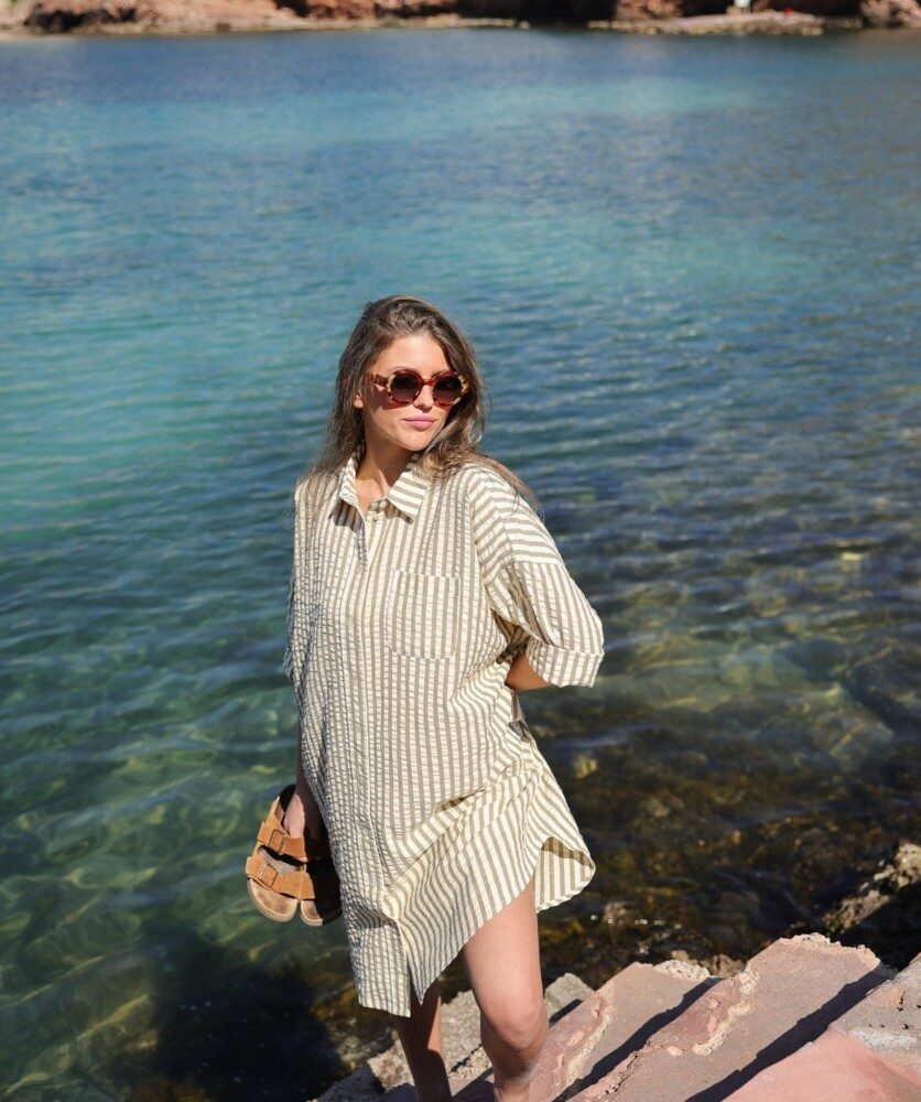 Robe Binibeca – Rayure Seersucker Clyde