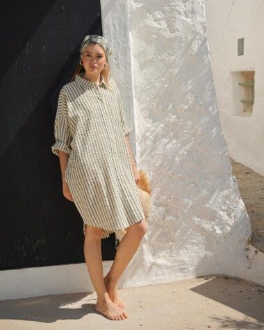 Robe Binibeca – Rayure Seersucker Clyde