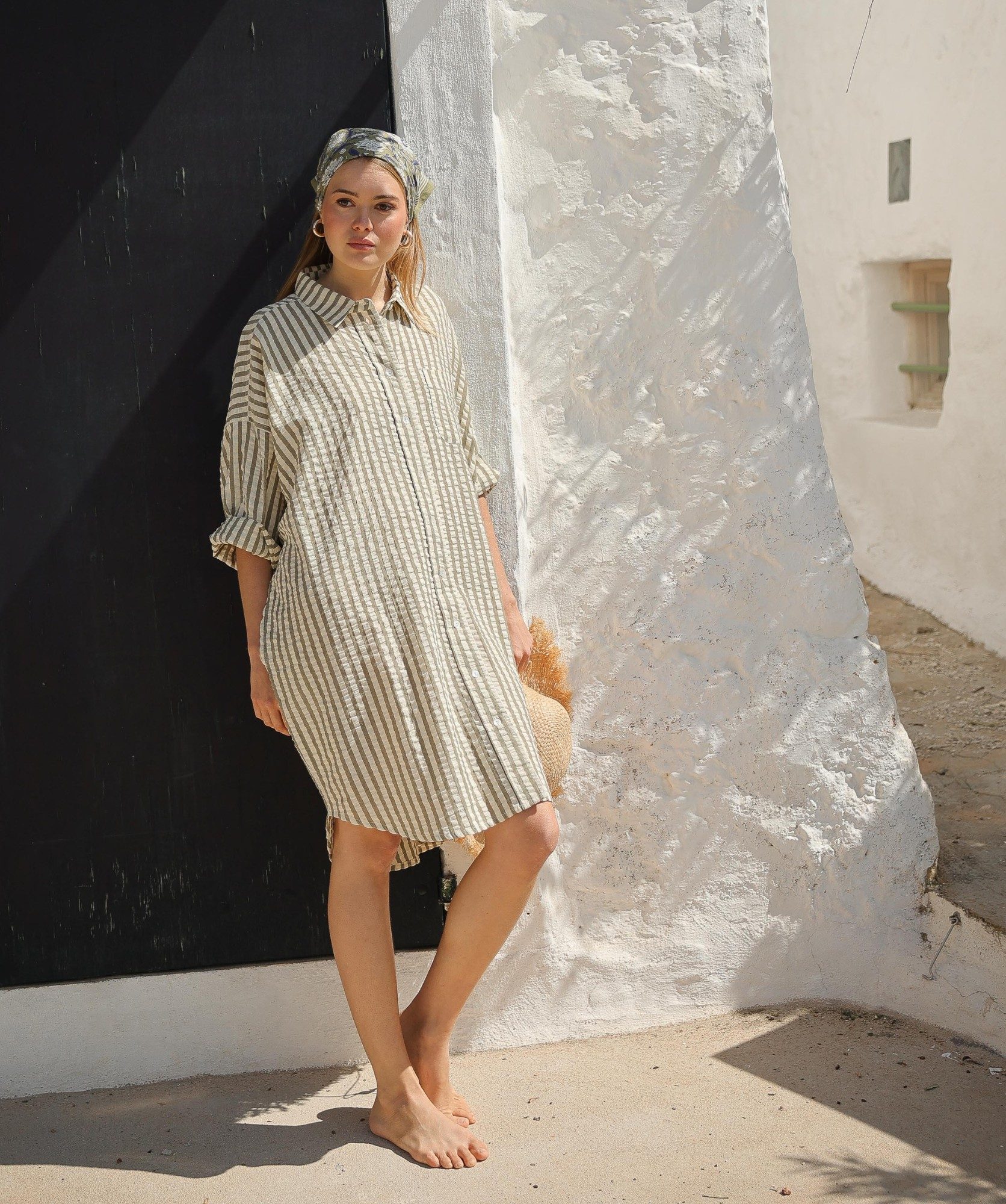 Robe Binibeca – Rayure Seersucker Clyde