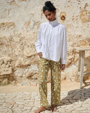 Chemise Boston – Popeline de coton Blanche