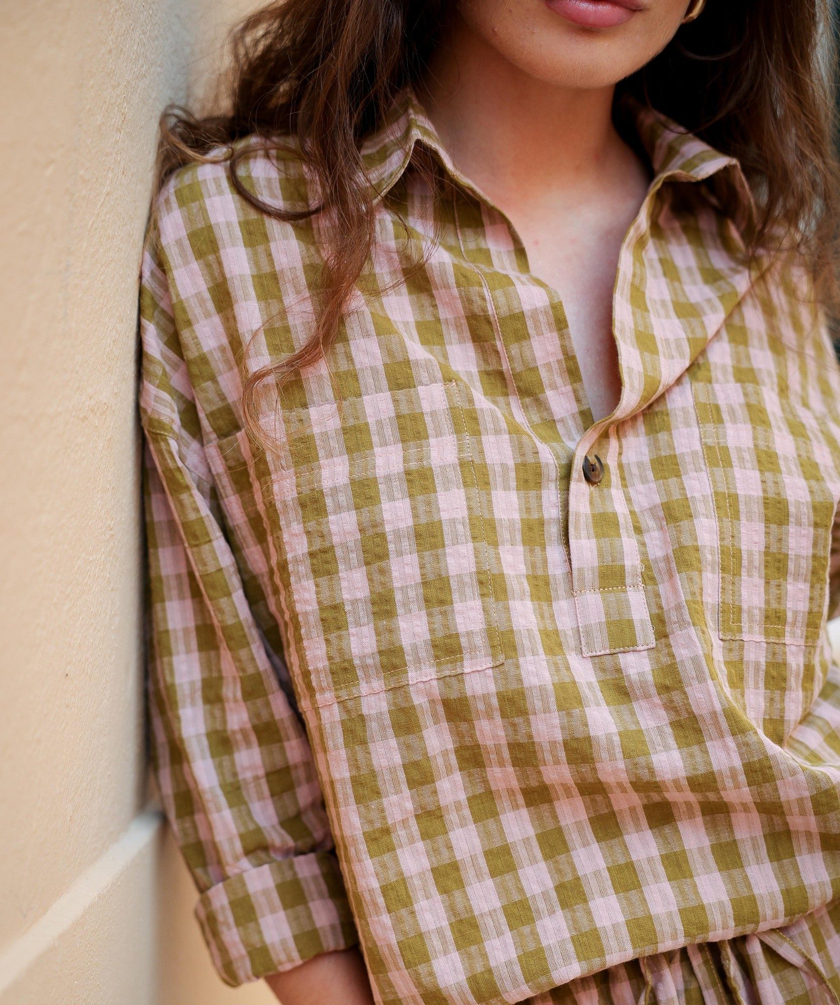 Blouse Bogota –  Carreaux seersucker Harry