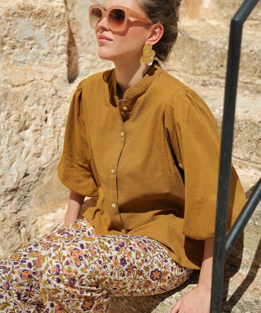 Pantalon Maho – Imprimé Sesimbra myrtille