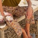 Pantalon Maho – Imprimé Sesimbra myrtille