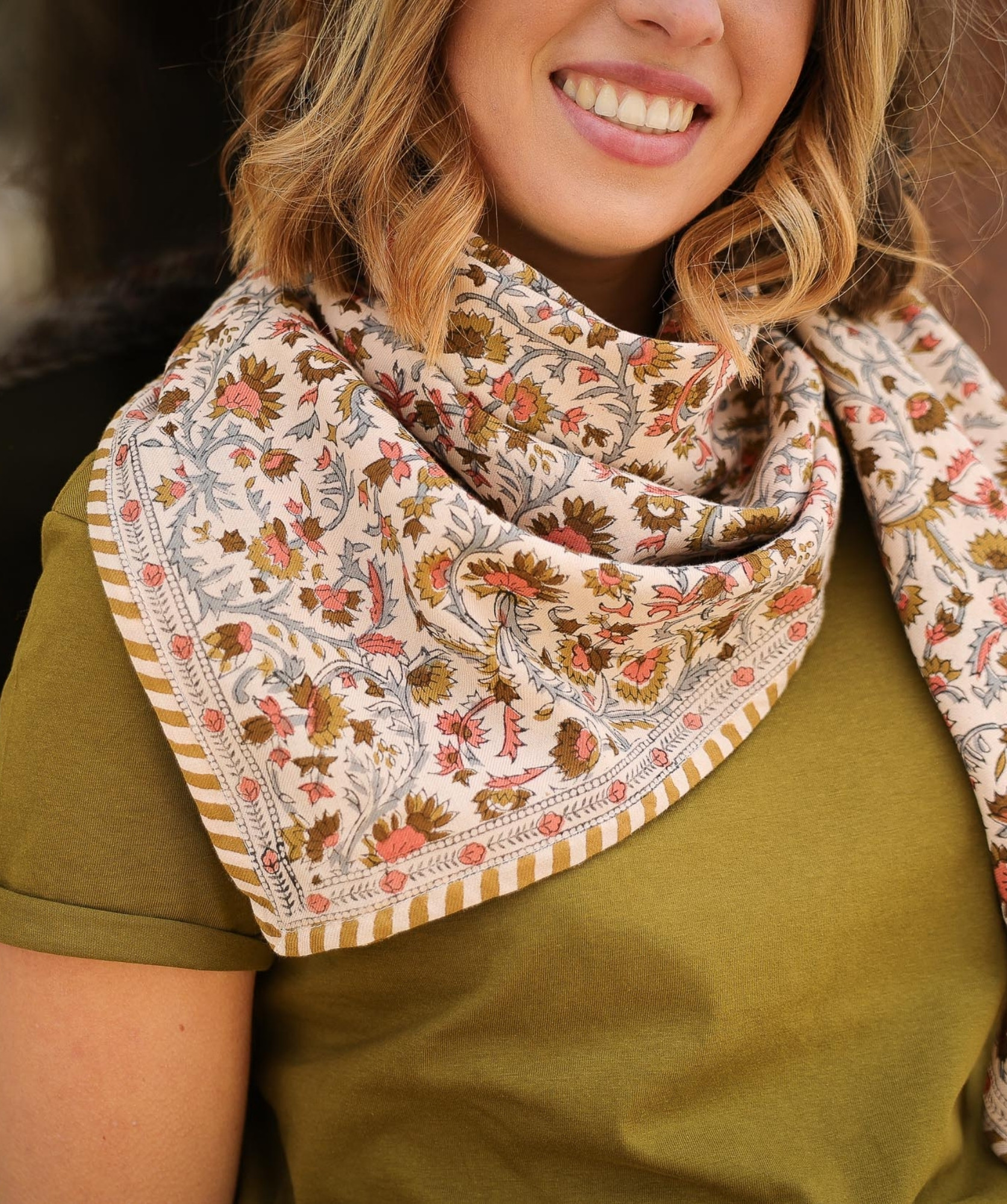 Foulard grand format – Daisy