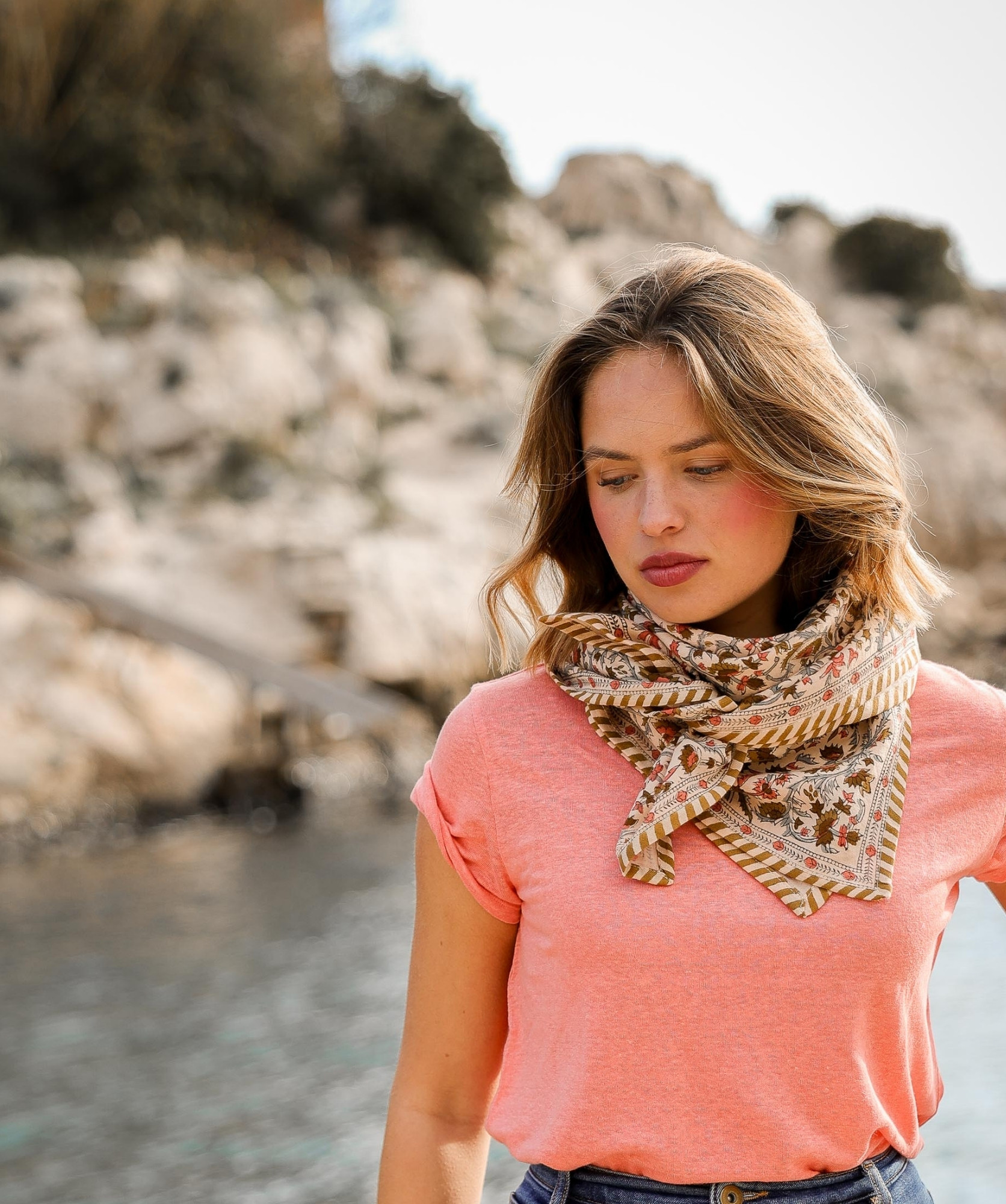 Foulard grand format – Daisy