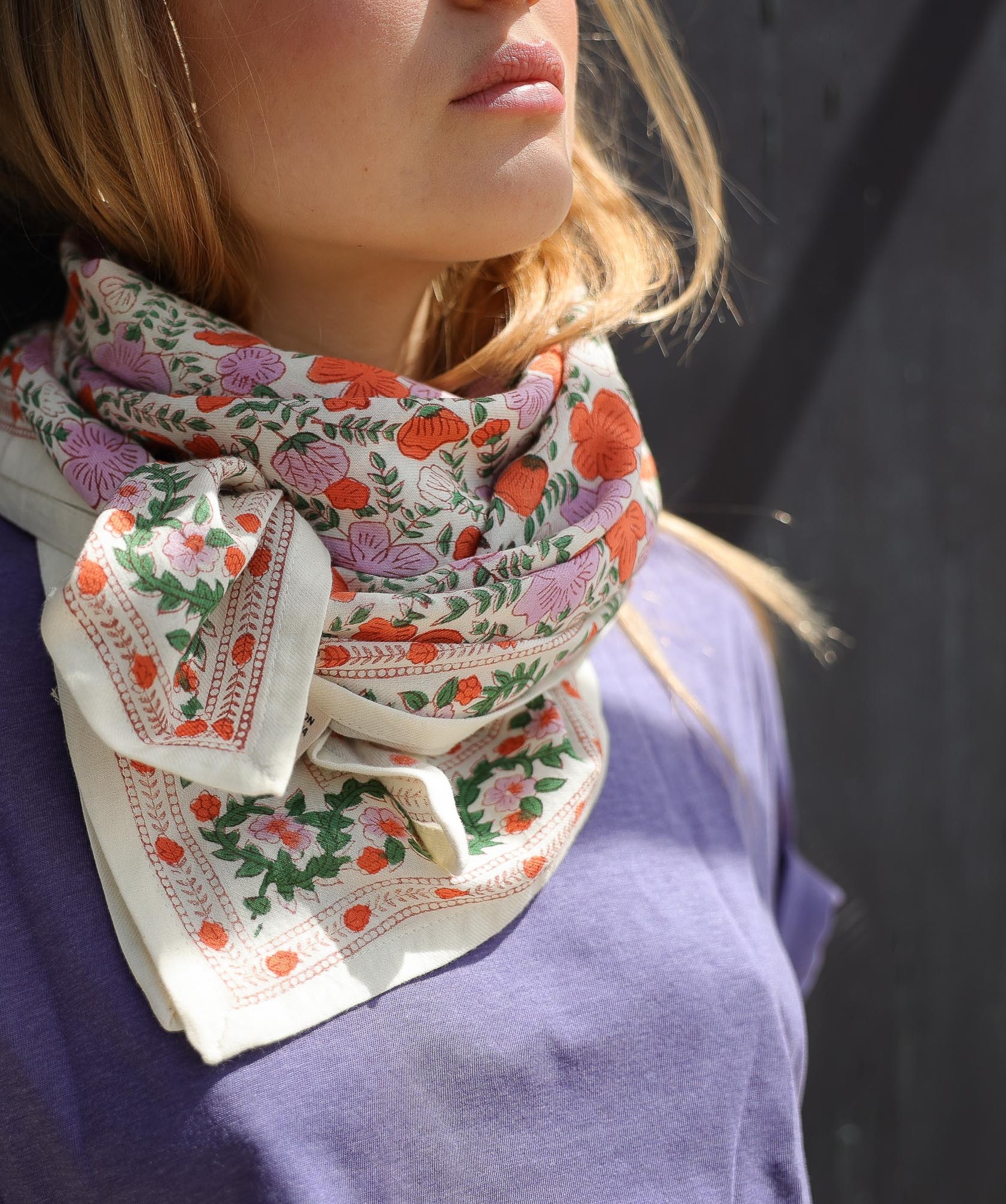 Foulard grand format – Ellis Clémentine