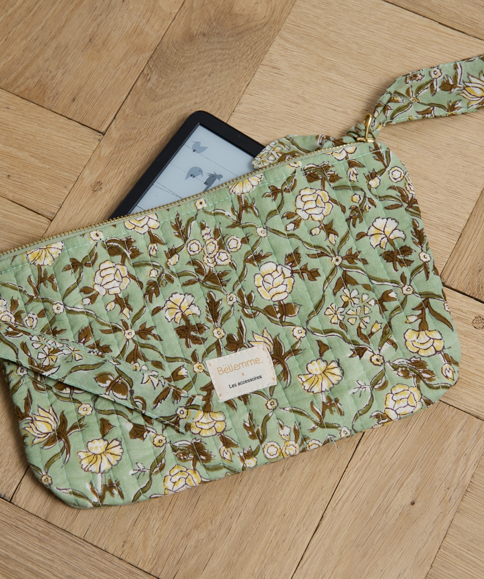 Pochette medium Sid – Albertine Vert Aqua