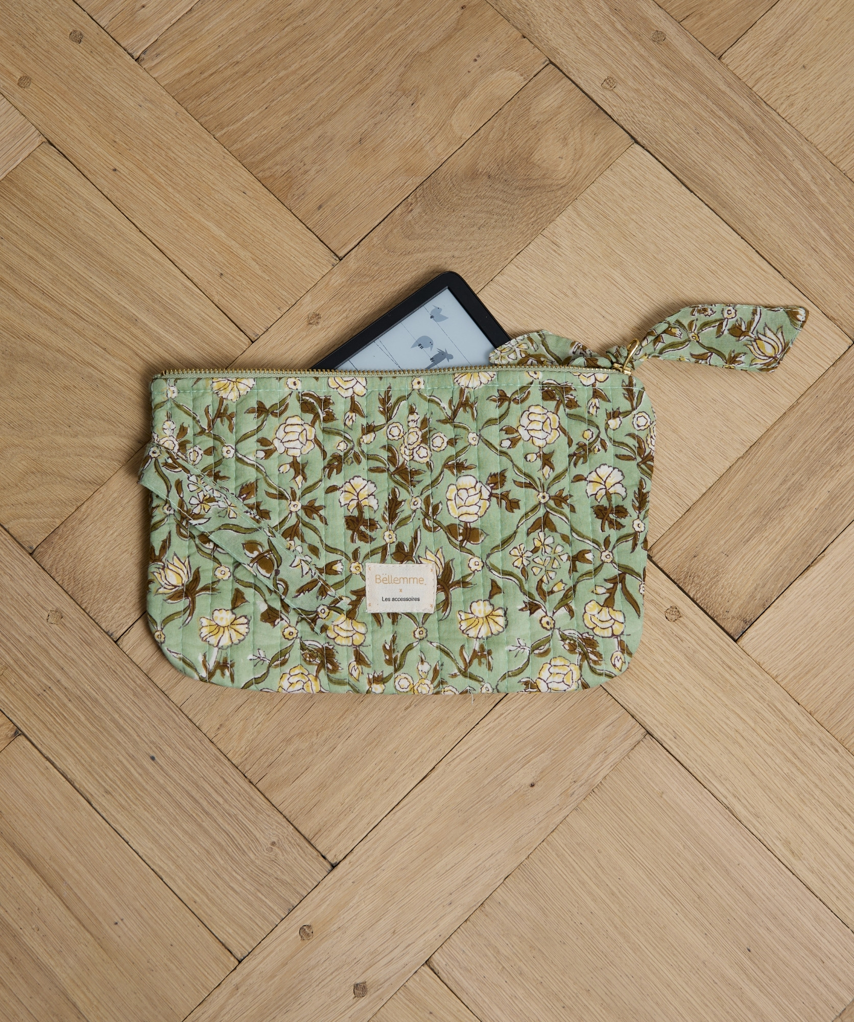 Pochette medium Sid – Albertine Vert Aqua