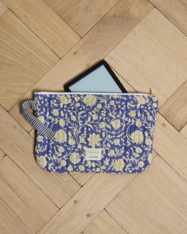 Pochette format medium – Anjali cobalt