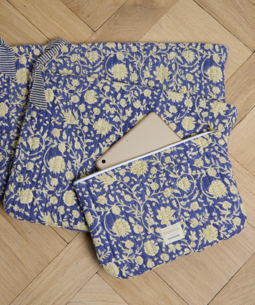 Pochette format medium – Anjali cobalt
