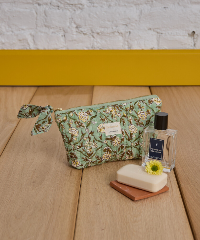 Trousse à maquillage – Albertine Vert Aqua