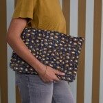 Pochette très grand format Harrison / 15′ – Léopard Navy