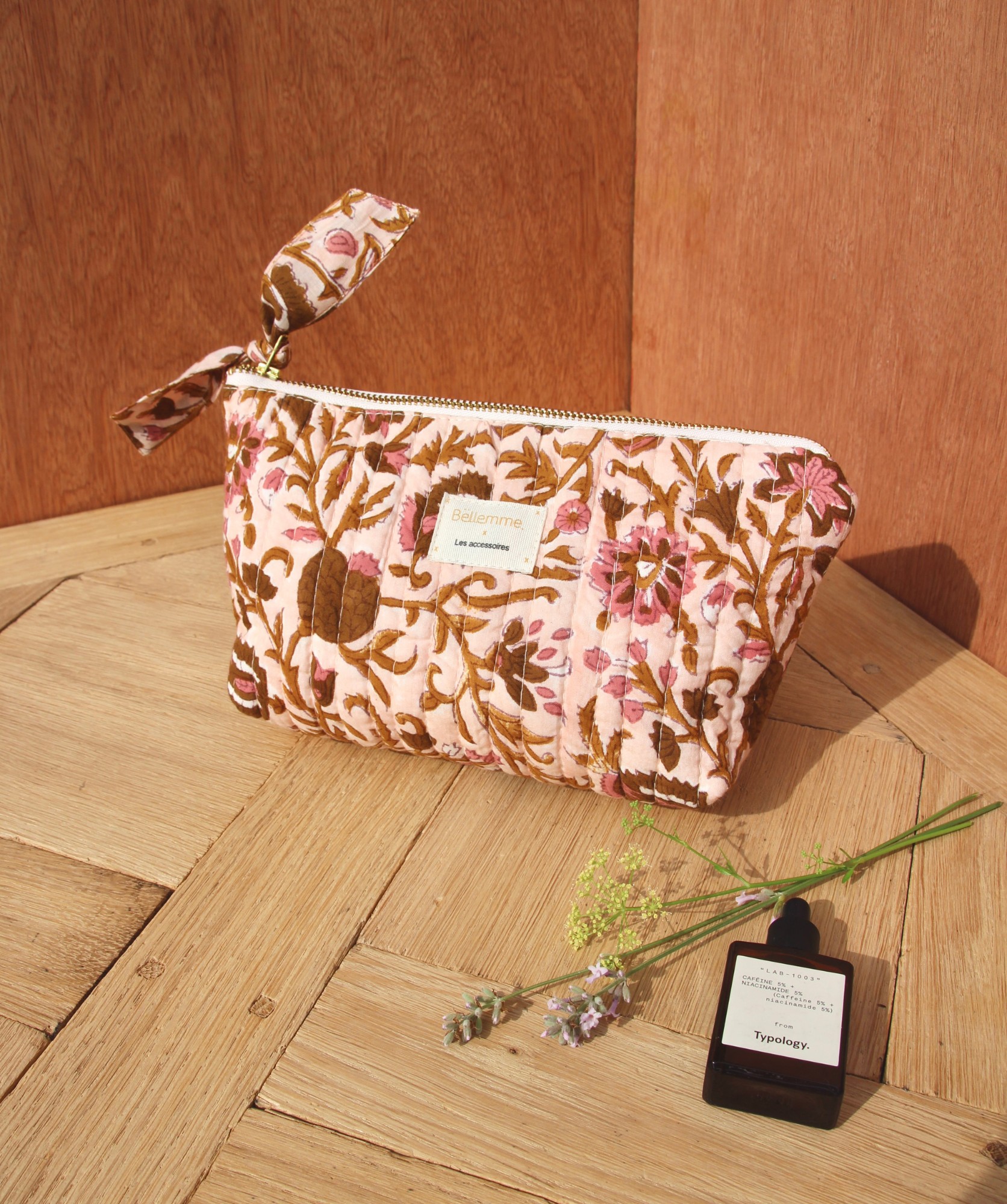 Trousse à maquillage Alma – Mina Rose Poudre