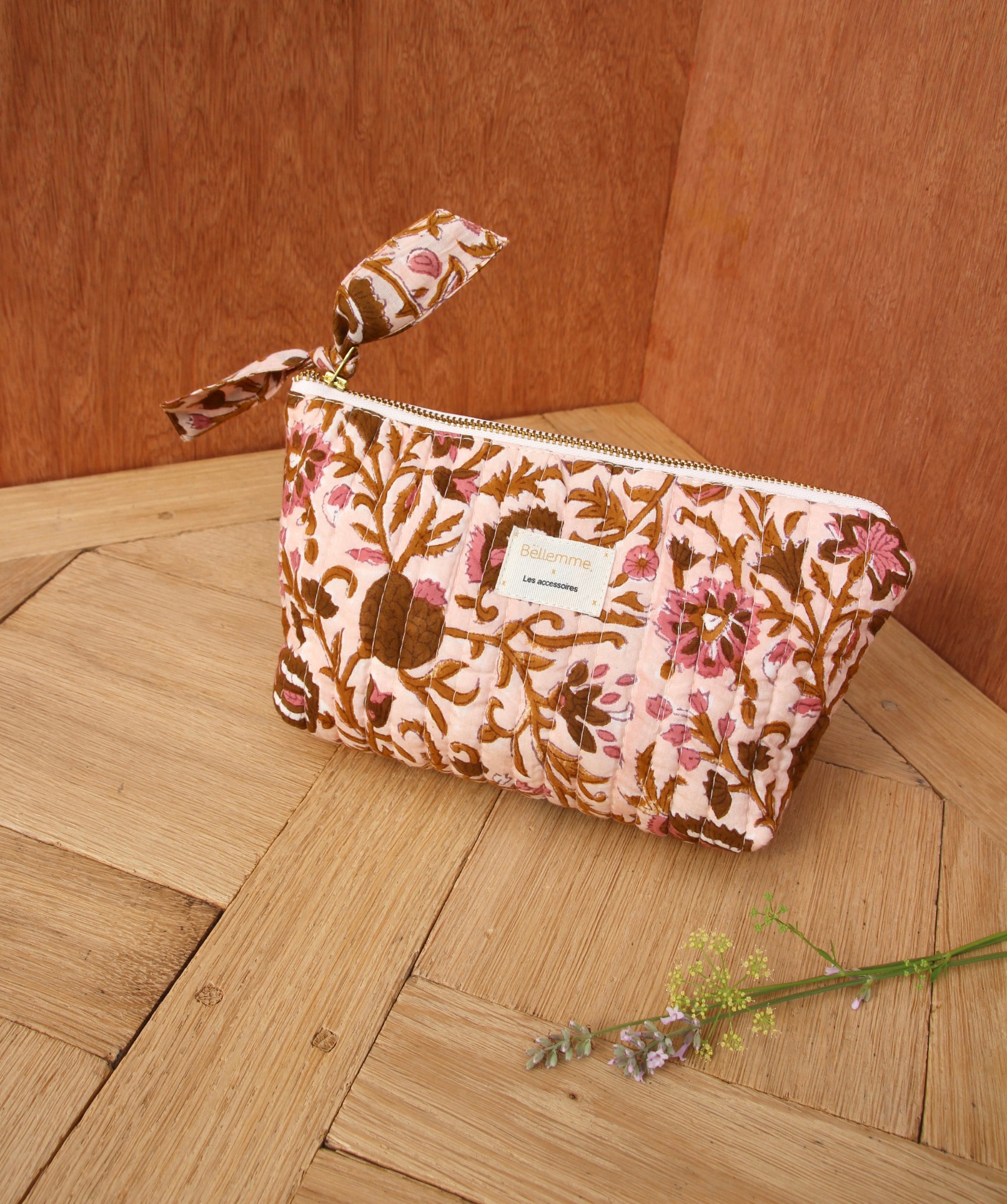 Trousse à maquillage Alma – Mina Rose Poudre