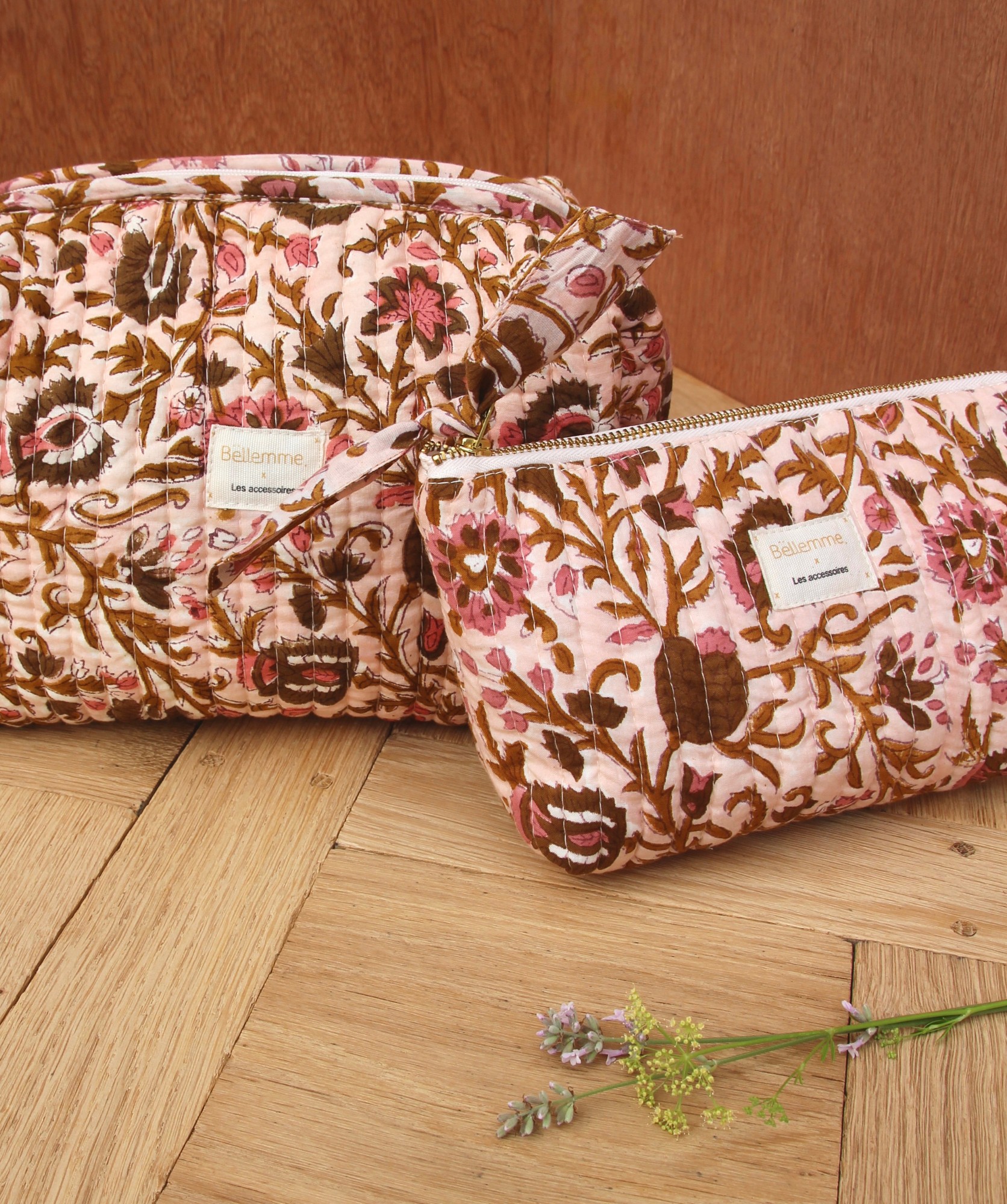 Trousse à maquillage Alma – Mina Rose Poudre