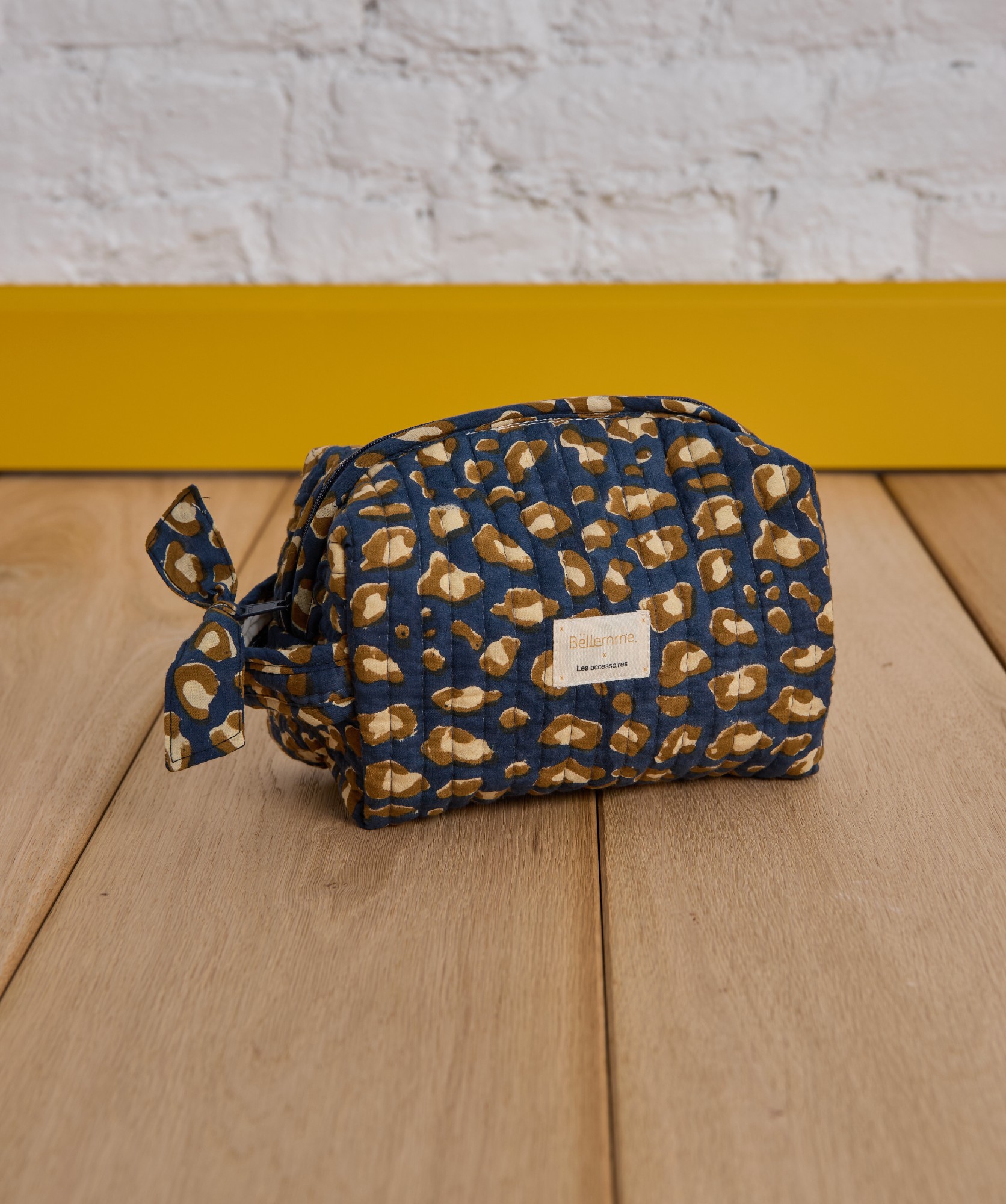 Trousse de toilette Jude petit format – Léopard Navy
