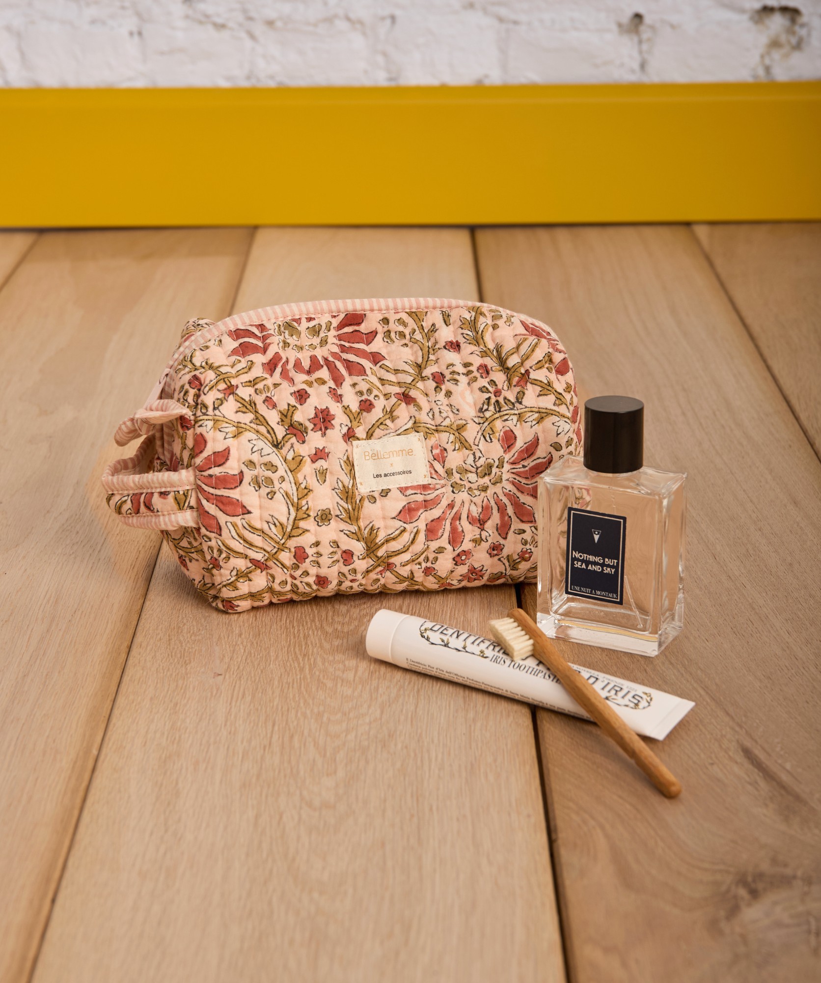 Trousse de toilette Jude petit format – Palmyre Rose Poudré