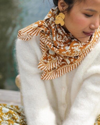 Foulard grand format – Kate Caramel