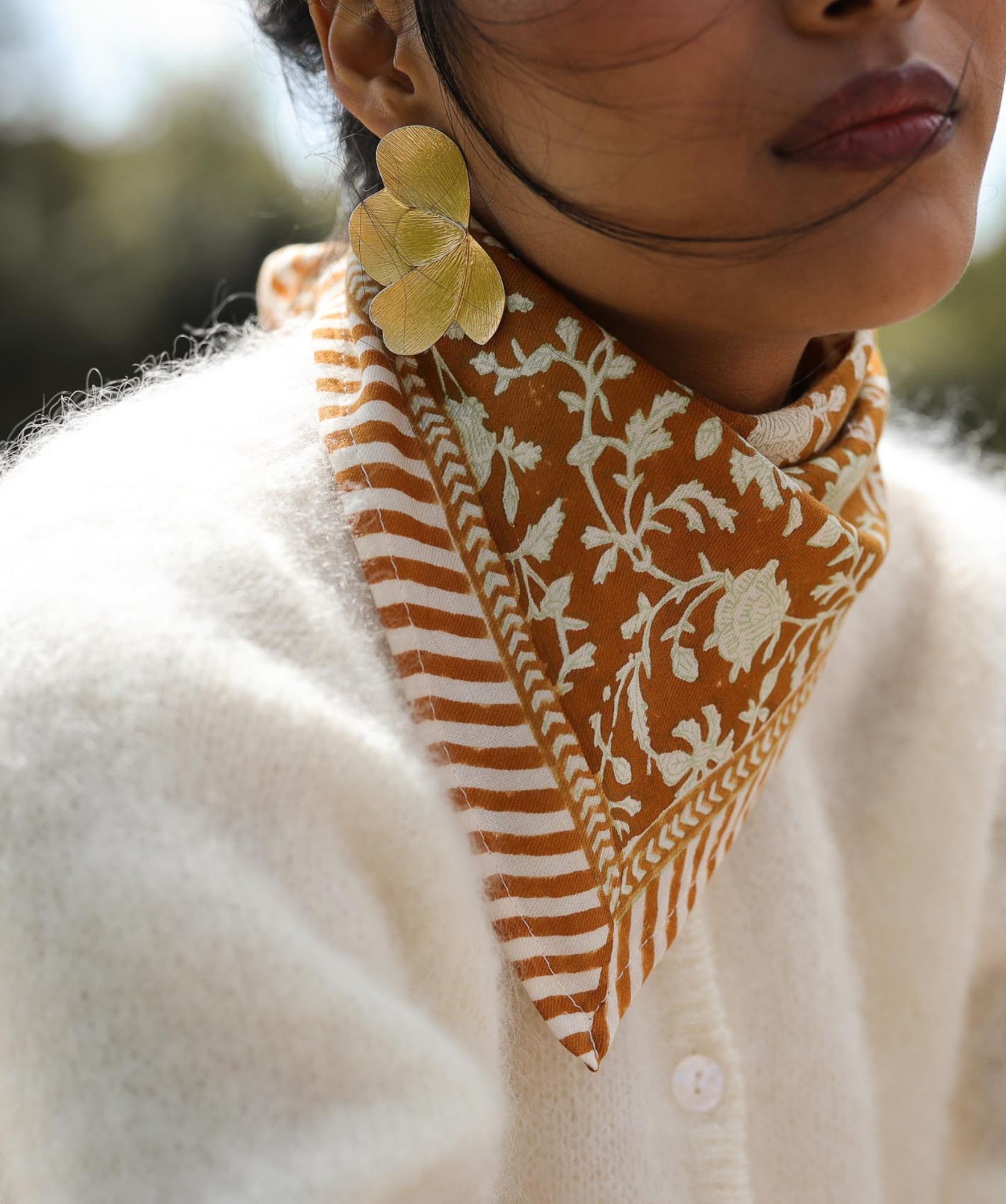 Foulard petit format – Kate Caramel