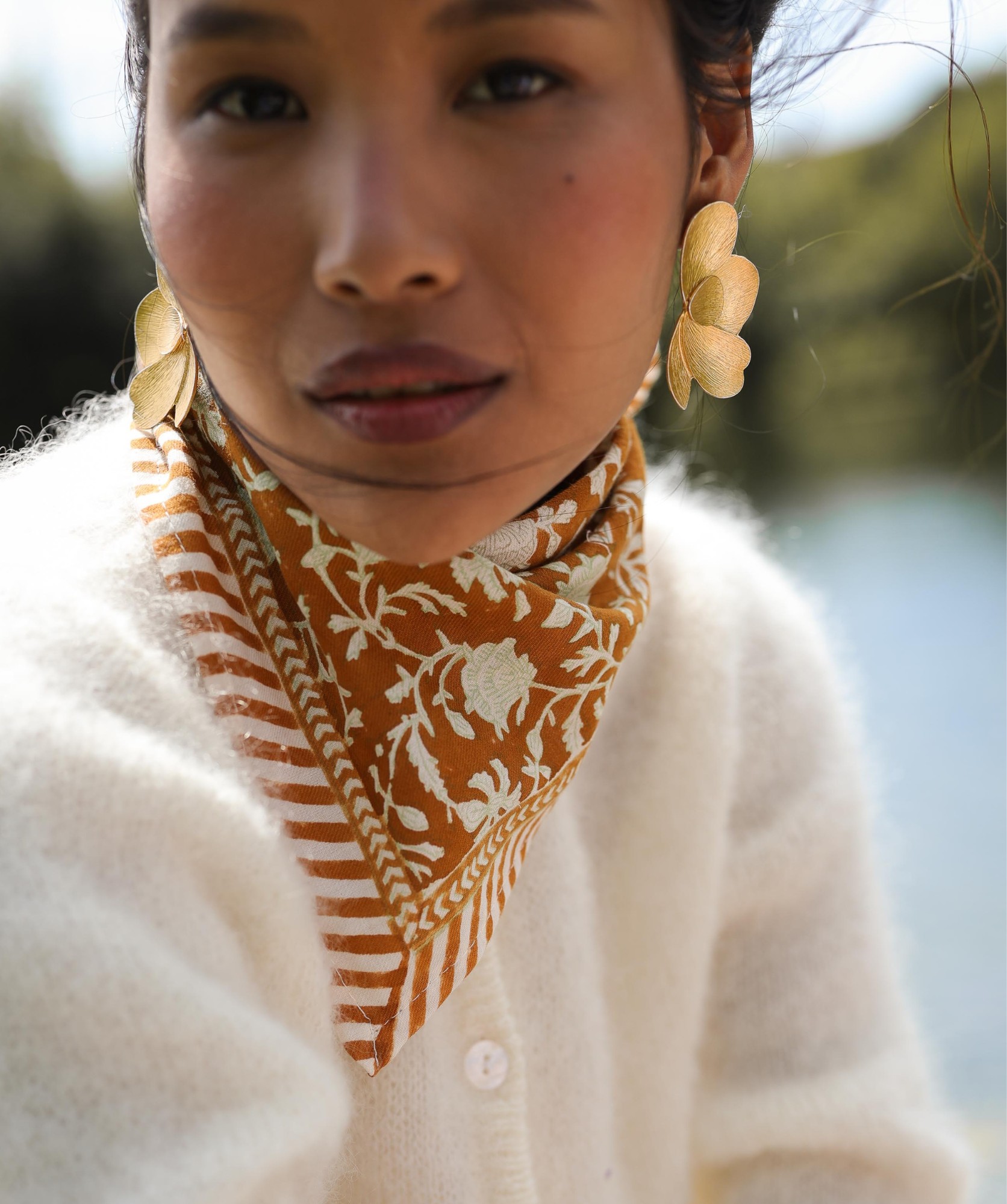 Foulard petit format – Kate Caramel