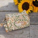 Trousse de toilette petit format – Palmyre Caramel Beurre Salé