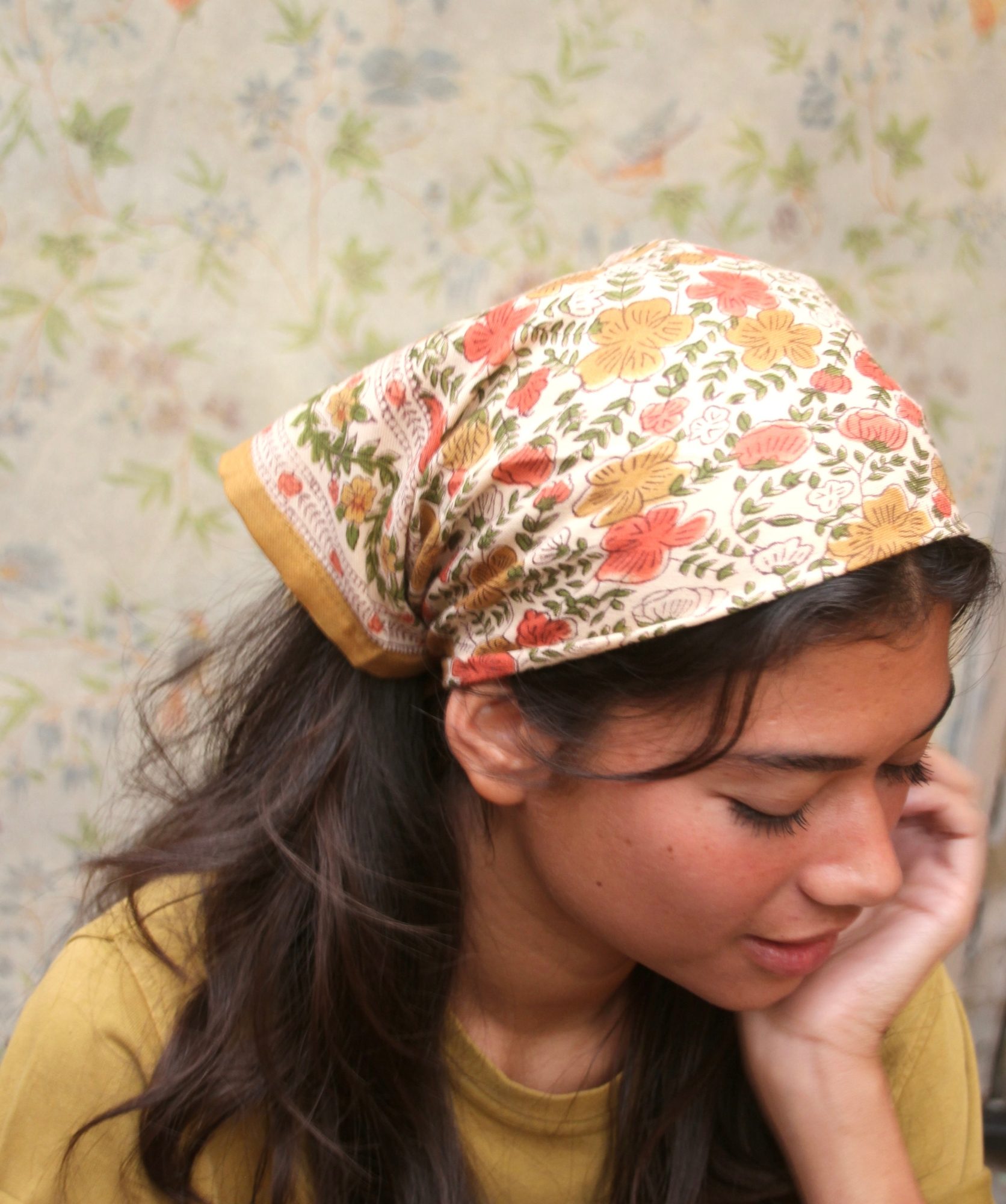 Foulard petit format – Ellis Ocre