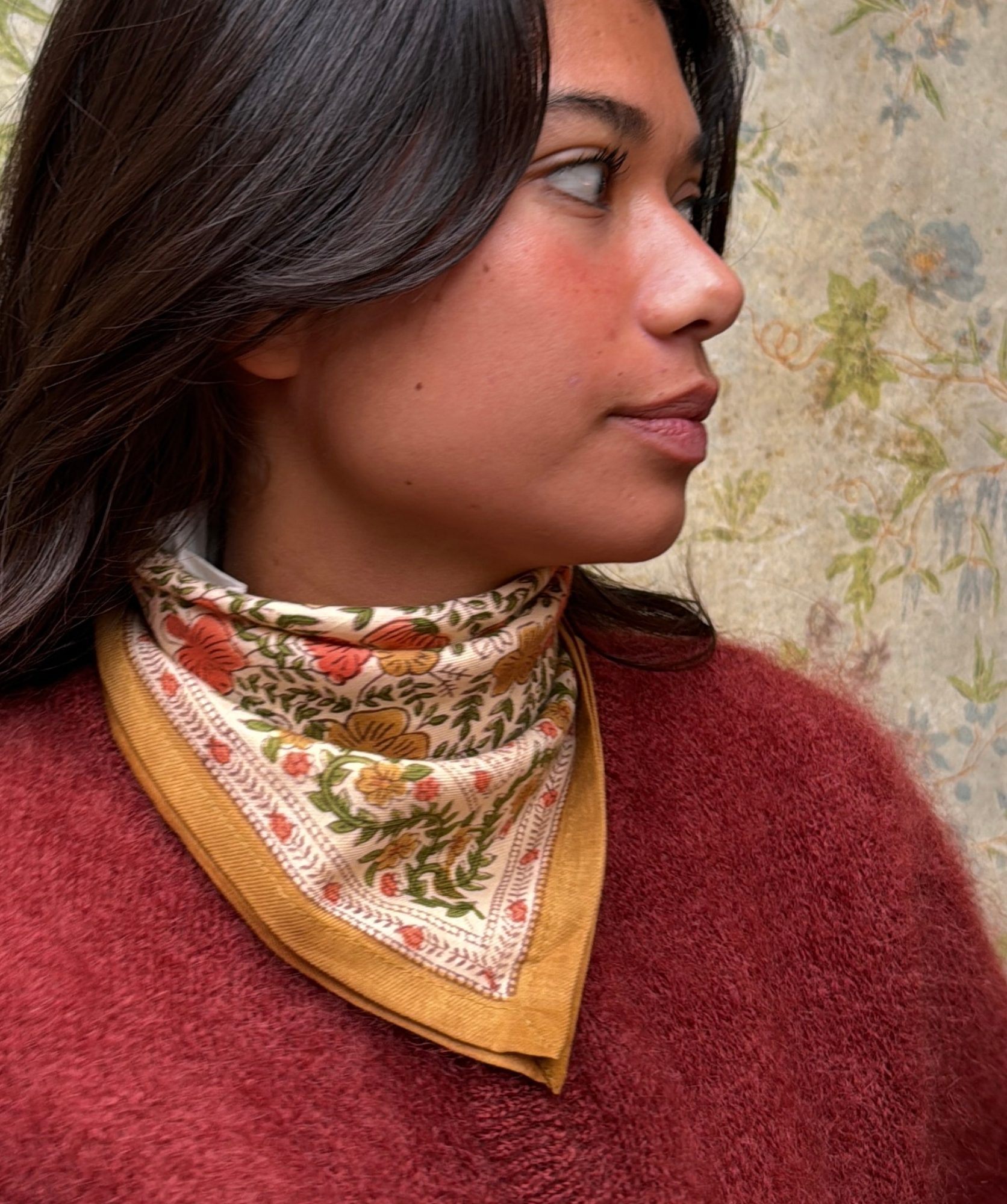 Foulard petit format – Ellis Ocre