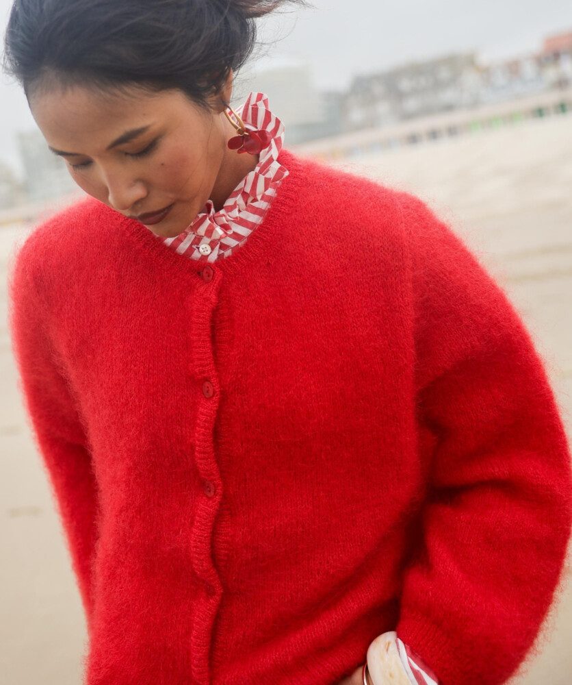 Cardigan Oscar – Rouge