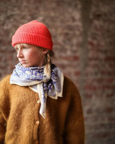 Foulard grand format – Anjali Cobalt